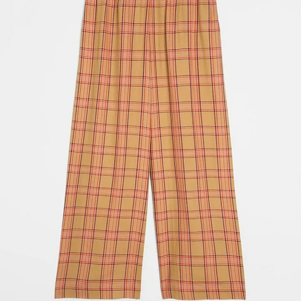 Maeve Albane Retro Plaid Wide Leg Pants - Picture 4 of 16